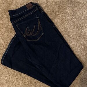 Express Dark Blue Flare Jeans